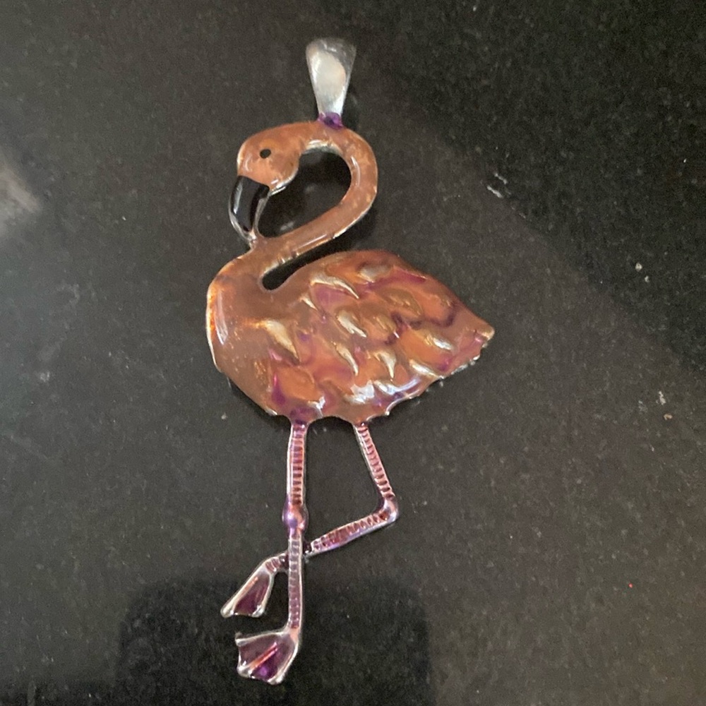 Flamingo Pendant 3-1/2 inch - Picture 1 of 4